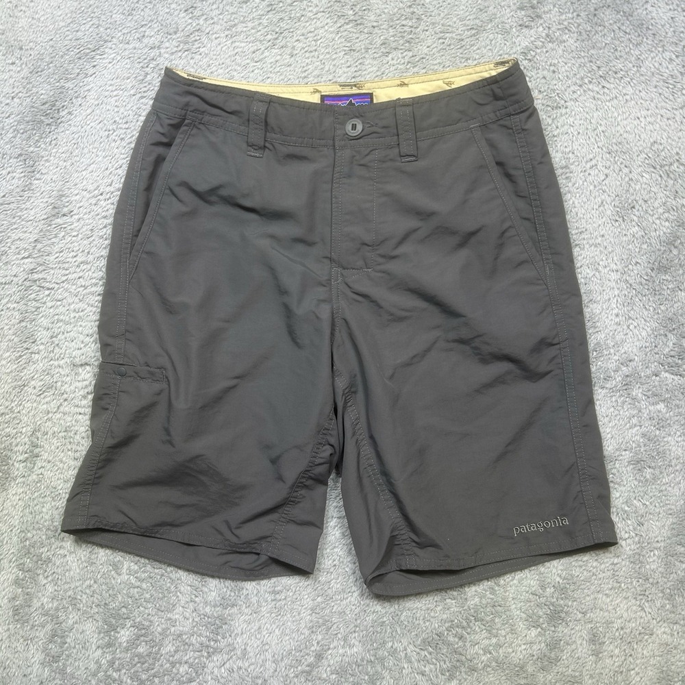 Patagonia Shorts Mens 29‎ Gray Wayfarer Walk Stretch Hiking Drawstring Nylon 9"